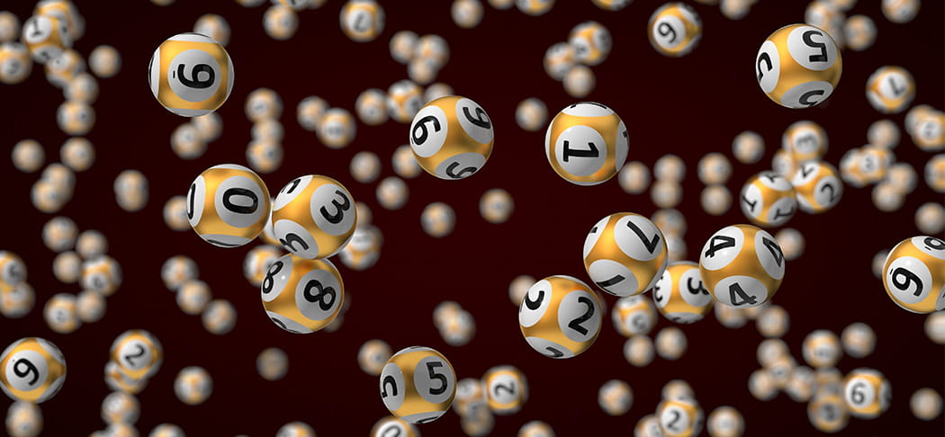 Falling lottery balls.